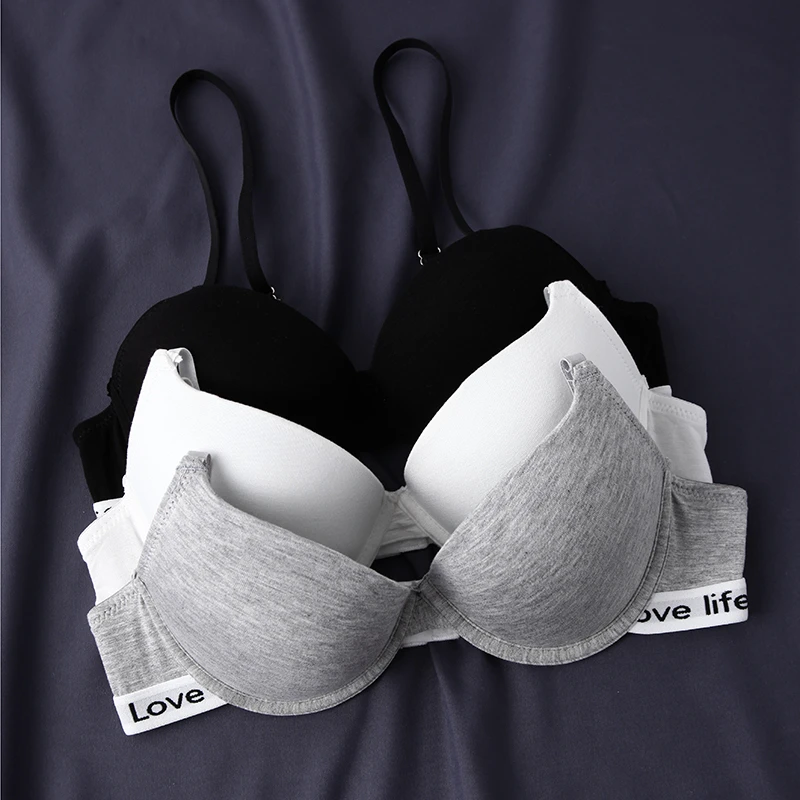 Women Underwire Bra Wholesale Sport Push-Up Gathering Brassier Back Closure Two Hook-and-eye Lingerie Bra with Adjustable Straps