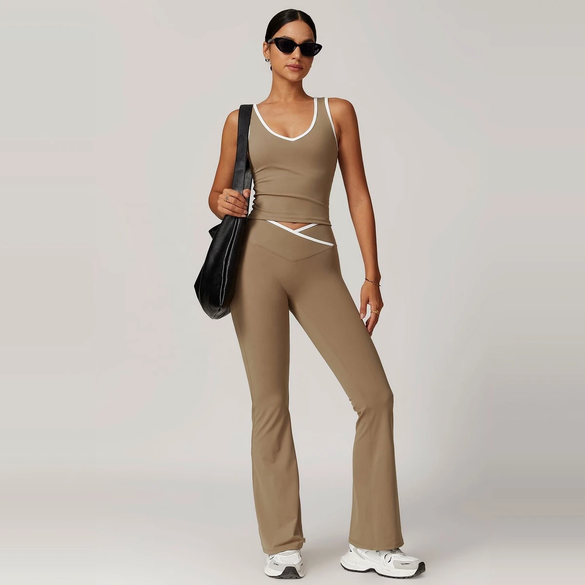 High-Waist Breathable Lightweight Yoga Pants for Women Butt Lifting Tummy Control Workout Leggings with Print Recyclable