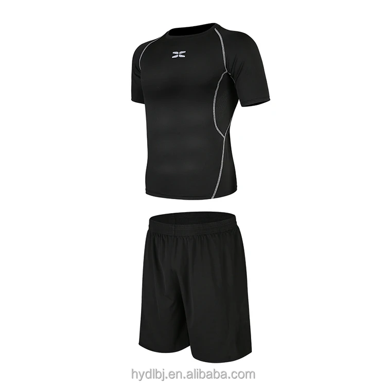 Men's Yoga Suit 2PCS High Elastic Soft Comfortable Active Wear Quick Dry Sports Set for Fitness Gym Running Training Workout