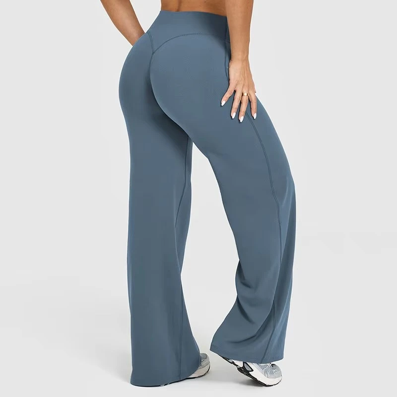 Custom Logo Mid Waist Solid Eco-Friendly Seamless Workout Fitness Yoga Leggings Plus Size Women's Four-Way Stretch Breathable
