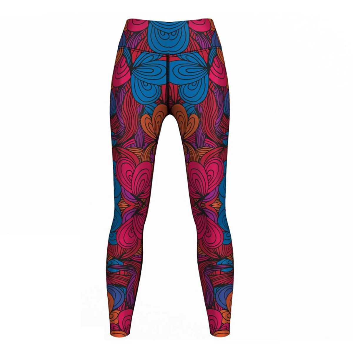 Women Mid Waist Eco-Friendly Spandex/Polyester Leggings UV Protection Quick Dry Breathable Fabric Ankle-Length Casual Fitness