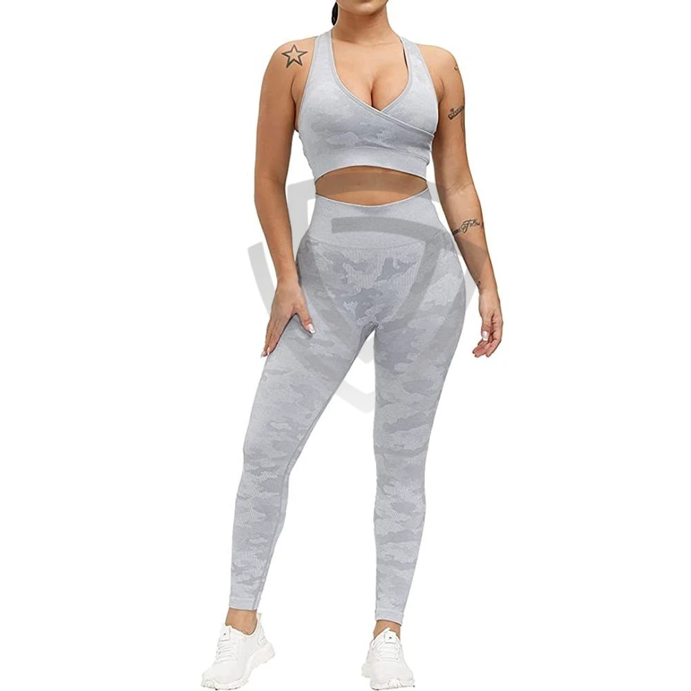 Private Label 2 Pieces Bra legging Set Sportswear Yoga Wear Gym Wear Women Yoga Suit Bra and legging Women's Sets
