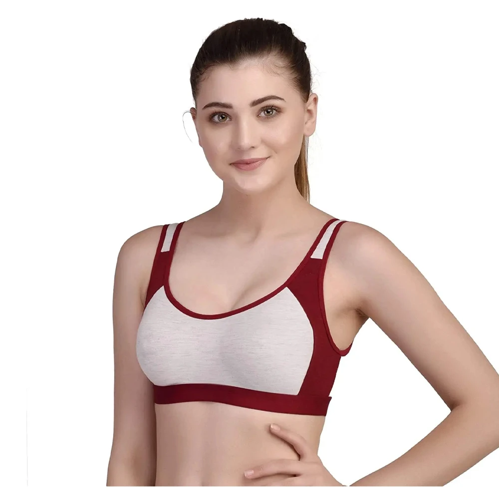 Seamless Racerback Sports Bra with Adjustable Straps and Removable Padding - Ultimate Comfort and Support for Active Women
