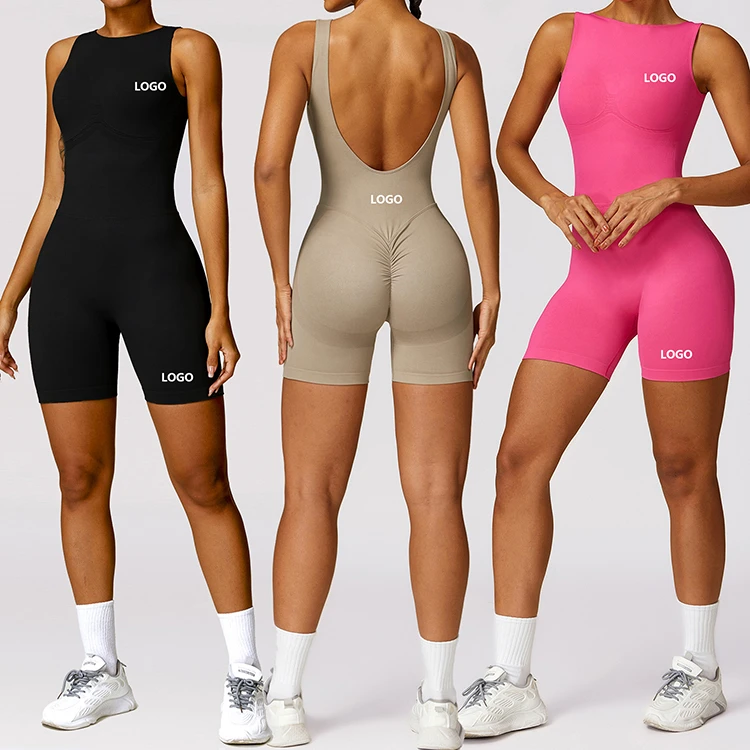 New Zipper Long Sleeves Leggings Fitness Yoga Clothes Set High Strength Workout Wear Women Gym One Piece Yoga Sports Jumpsuit