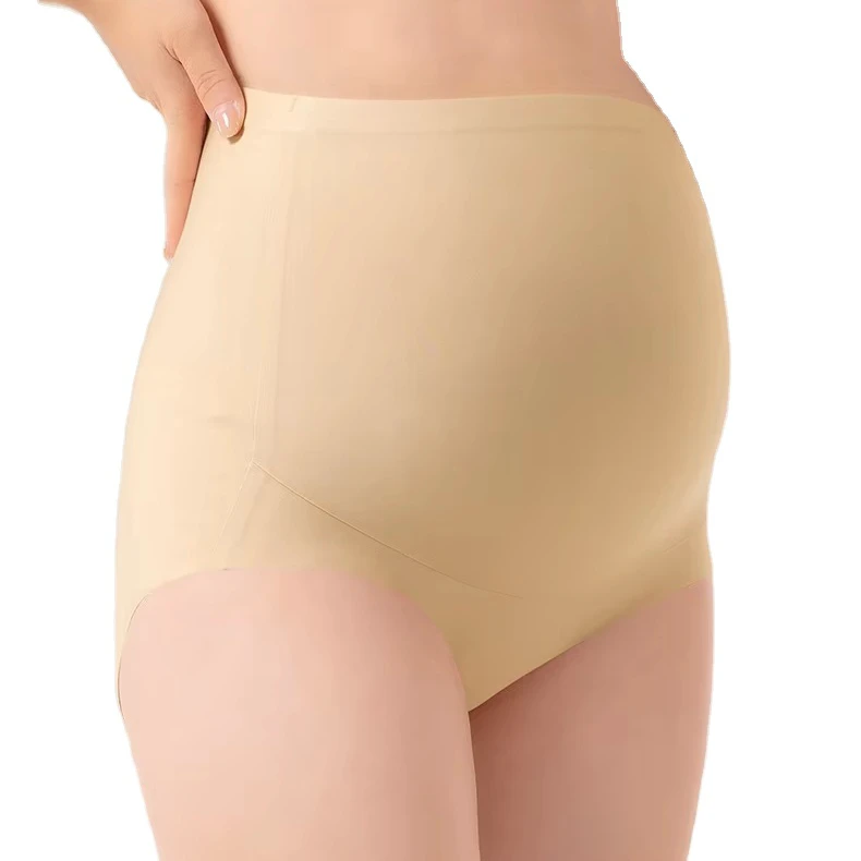 High-Waist Plus-Size Maternity Pants Hip-Lift Tummy Tuck Anti-Sagging Non-Trace Belly Support Thin Shaping Underwear