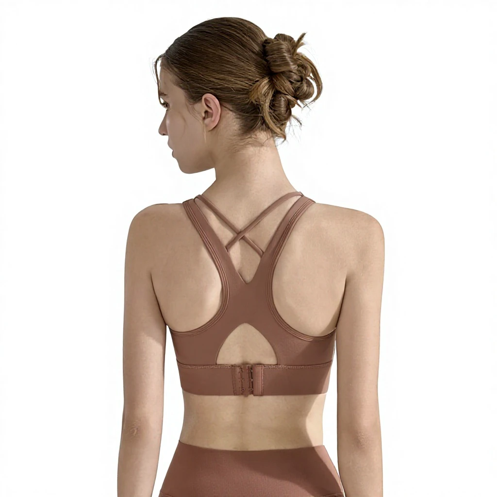 472 Sexy Mesh Yoga Vest New Shockproof High Strength Breathable Medium Support Spandex/Nylon Sports Underwear Running Bra