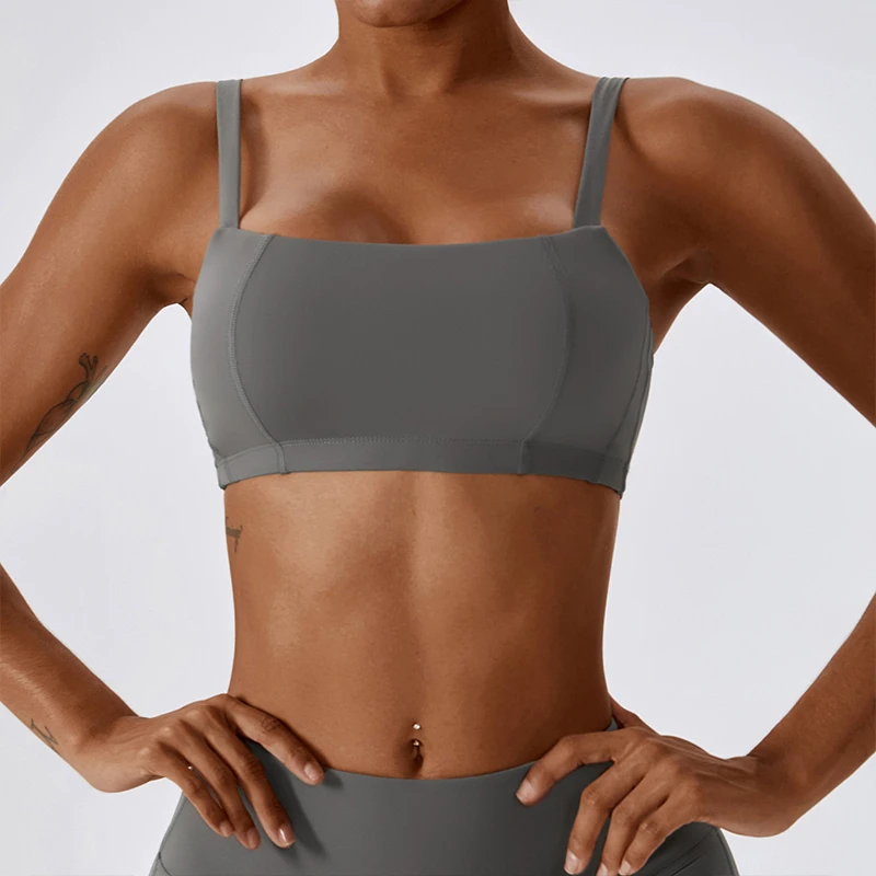 Custom Unique Design Hot Sale Fitness Wear Solid Color Sleeveless Womens Sports Bras Custom Logo Breathable Quick Dry Sports bra