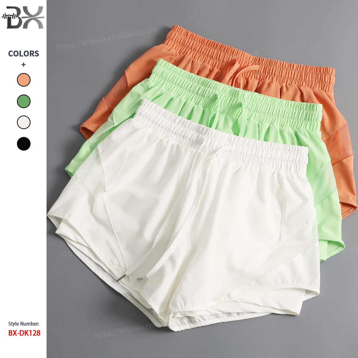Women's High Waist Athletic Workout Shorts Casual Quick Dry Gym Pants with Pockets for Lulu Yoga Summer Exercise