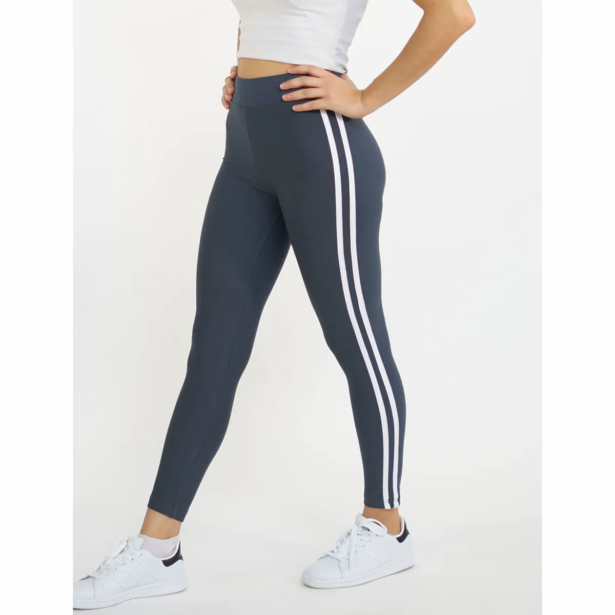 ODM Supply Workout Fitness Side Stripe Leggings Best High Quality Women's Gym Wear Best High Waist Pants Yoga Leggings