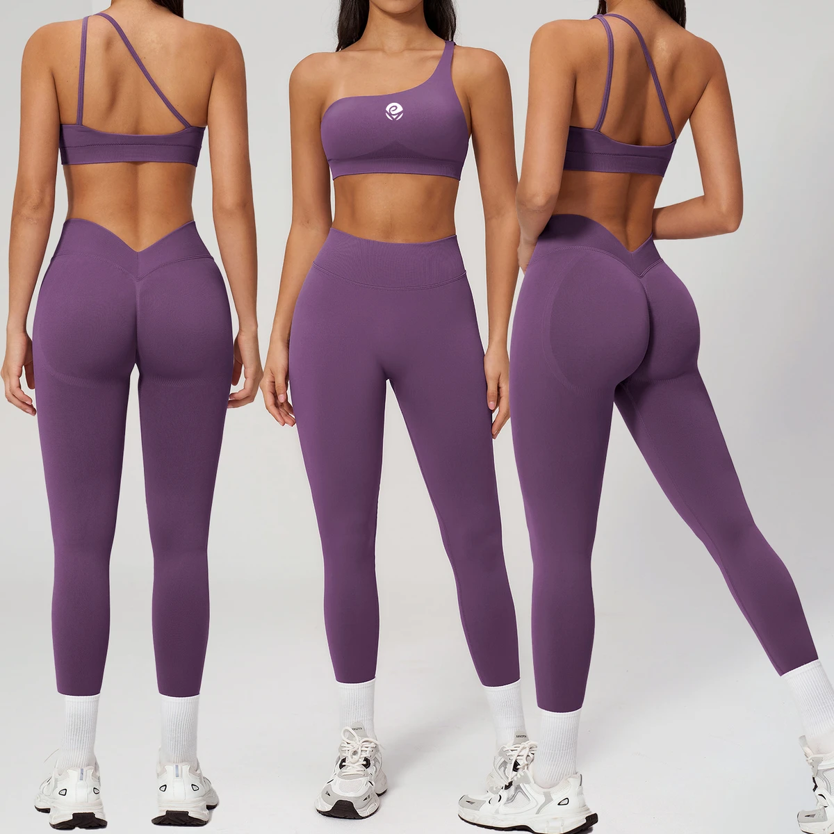 New Ropa Deportiva Workout Sets for Women Sportswear Custom Seamless Sport 2 Pcs Gym Fitness Sets Yoga Wear Activewear Suit