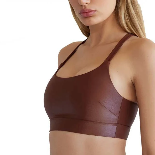 Customizable Breathable Simple Medium Support Seamless Sports Bra for Women's Fitness Yoga Wear Low MOQ Manufacture Plus Size