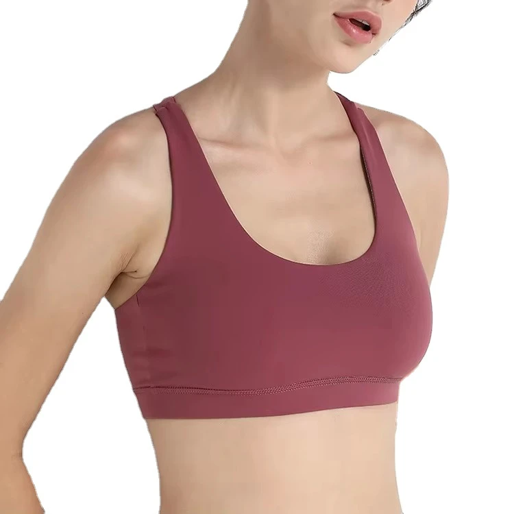 Womens Padded Sports Bra Moisture Wicking Activewear Comfortable Fit for Gym Running & Yoga Custom Logo Option