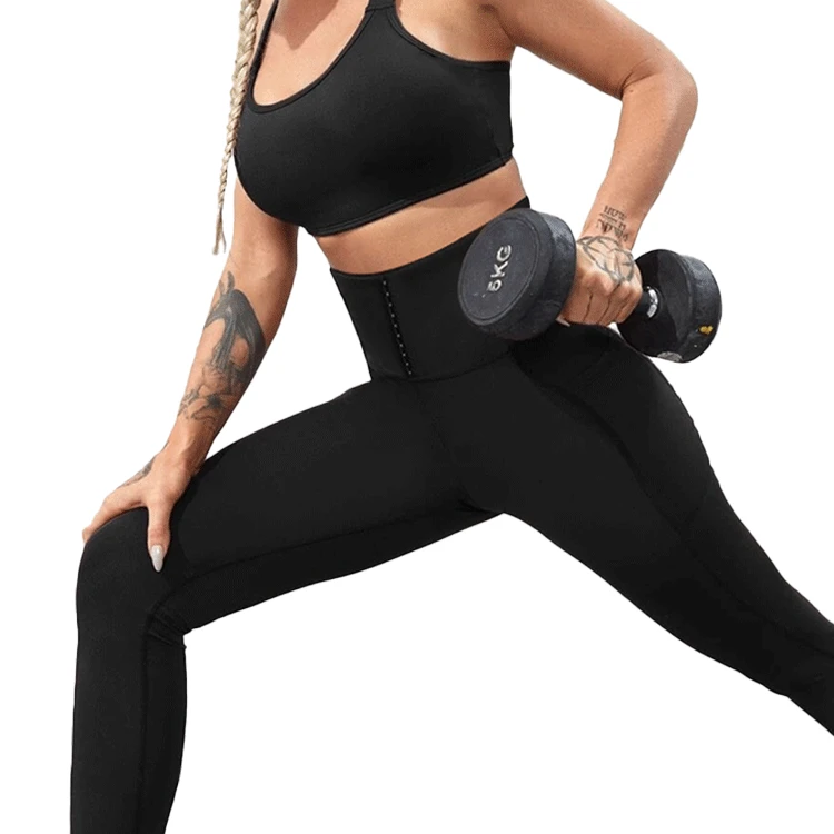 2022 High Waisted Tummy Control Soft Yoga Pants Fitness Workout Running Stretch Activewear Yoga Leggings With 3 Pocket