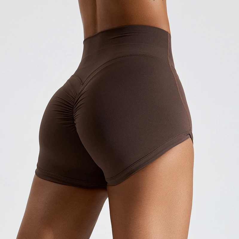 The Best Selling High Quality Women's Shaved Tight Fitting Yoga Shorts and the Best Selling High Waisted Cinched Fitness Pants