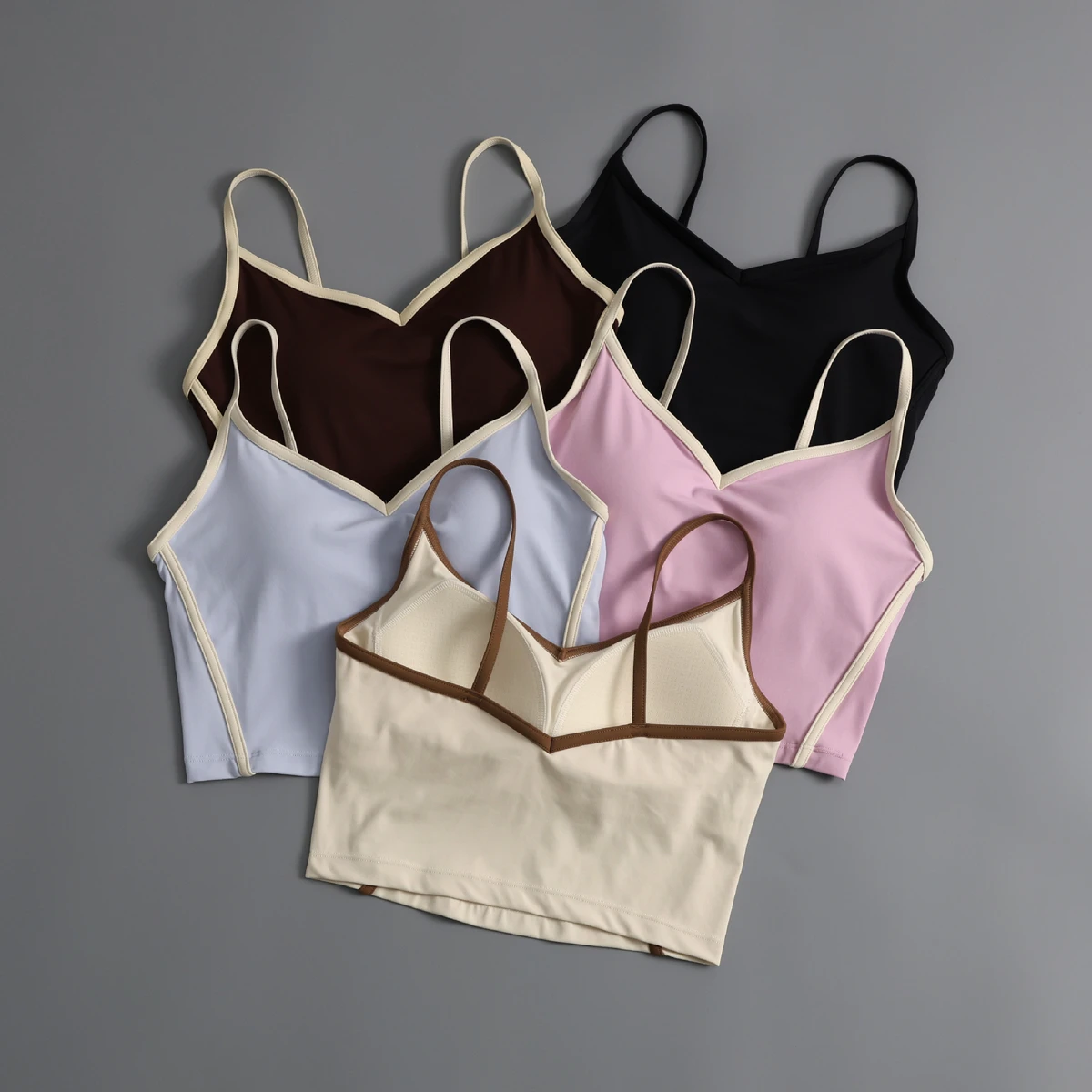 New Design Ladies Strappy Pilates Yoga Back Beauty Underwear Running Shockproof Fitness Workout Gym Tops Women Yoga Sports Bra