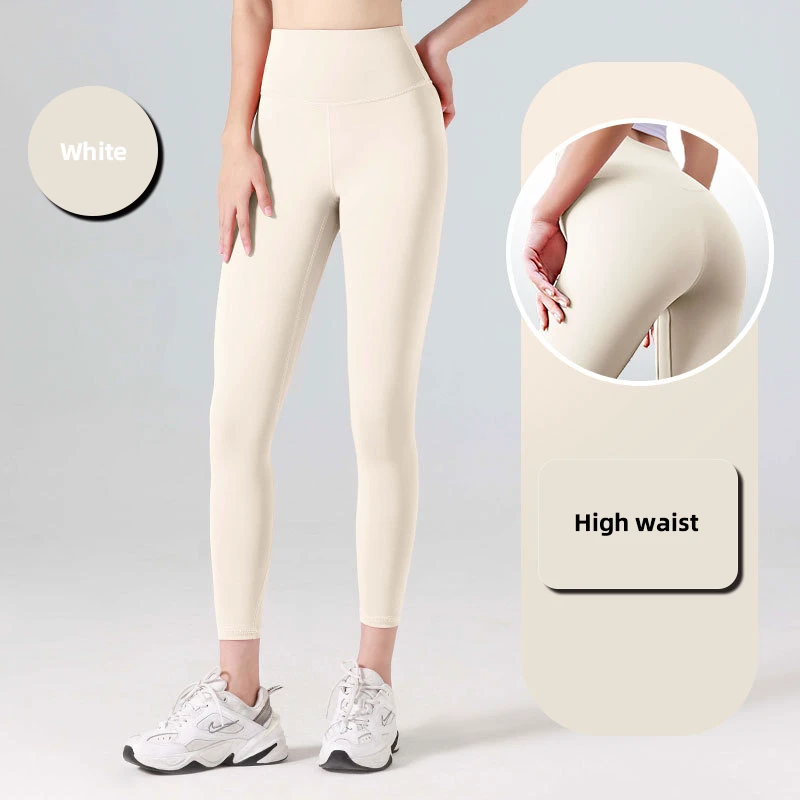 High Stretch Breathable Polyester Spandex Yoga Pants for Women Sexy High Waist Design Solid Print Pattern Running Gym Workouts