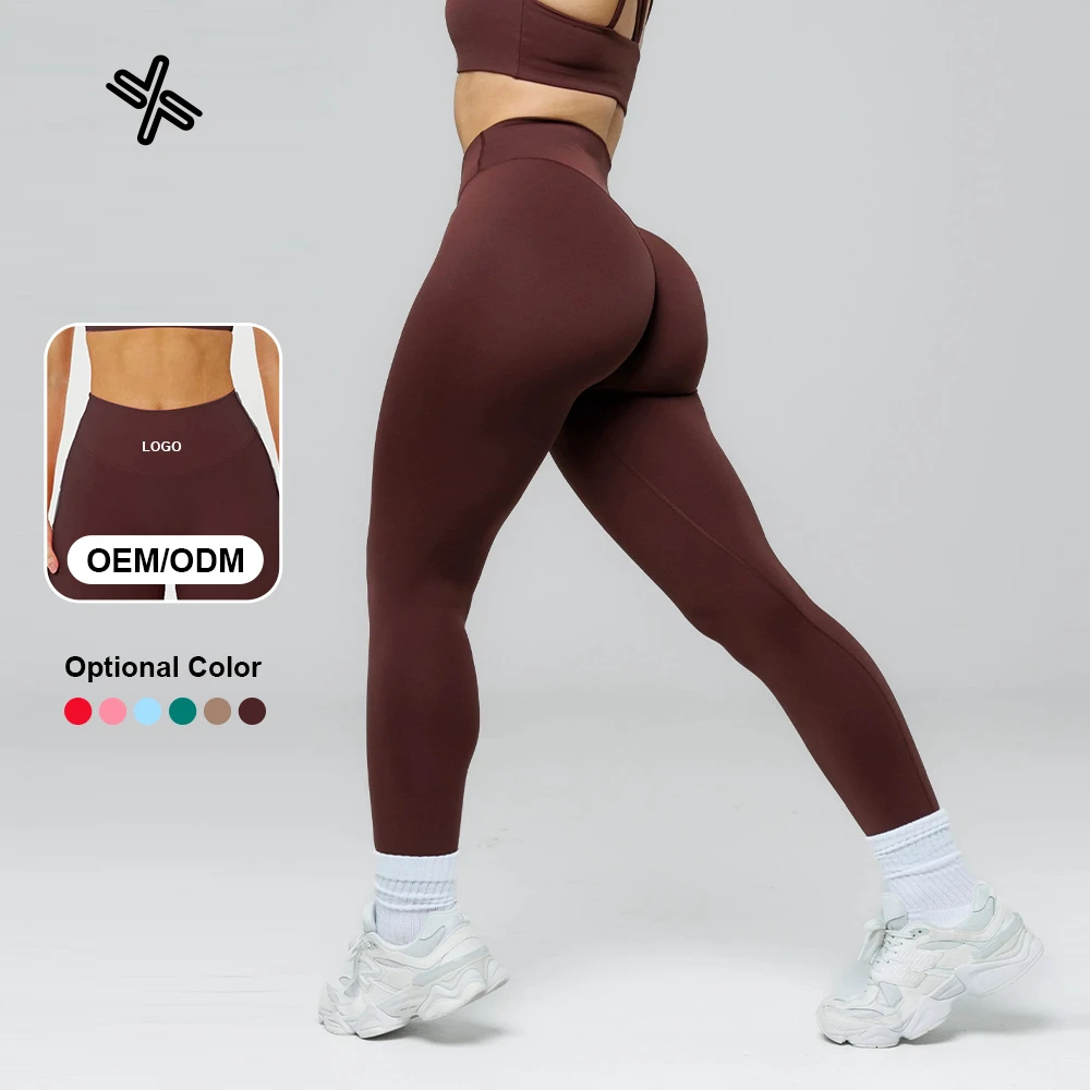 Custom Quick Dry High Waisted Tummy Control Fitness Leggings Clothings 4 Way Stretch Yoga Leggings for Women