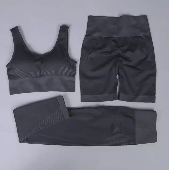 Quick Dry Women's Yoga Set with Plaid Pattern Breathable Spandex/Polyester High Waist Design-Durable Workout Fitness Apparel
