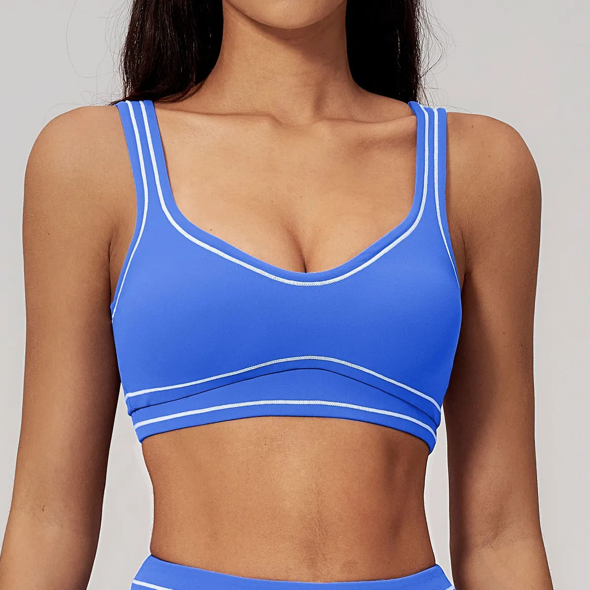 Wholesale Custom Logo Women Breathable Sports Underwear Shockproof Fitness Top Gym Brassiere Sport Bra Gym Workout Top Yoga Bra