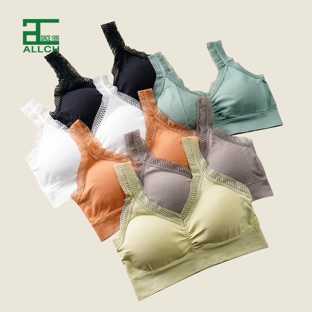 ALLCH New Arrival 2025 Basic Sports Bra in v Neck Teen Sport Hot Sexy Xxxx Sports Bra