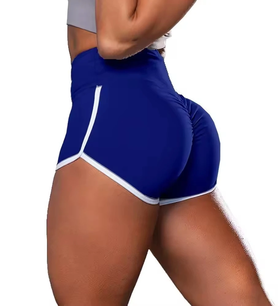Women's Plus Size High Waist Seamless Gym Shorts Breathable Scrunch Butt Yoga Legging Red Gray Black Color Short Style