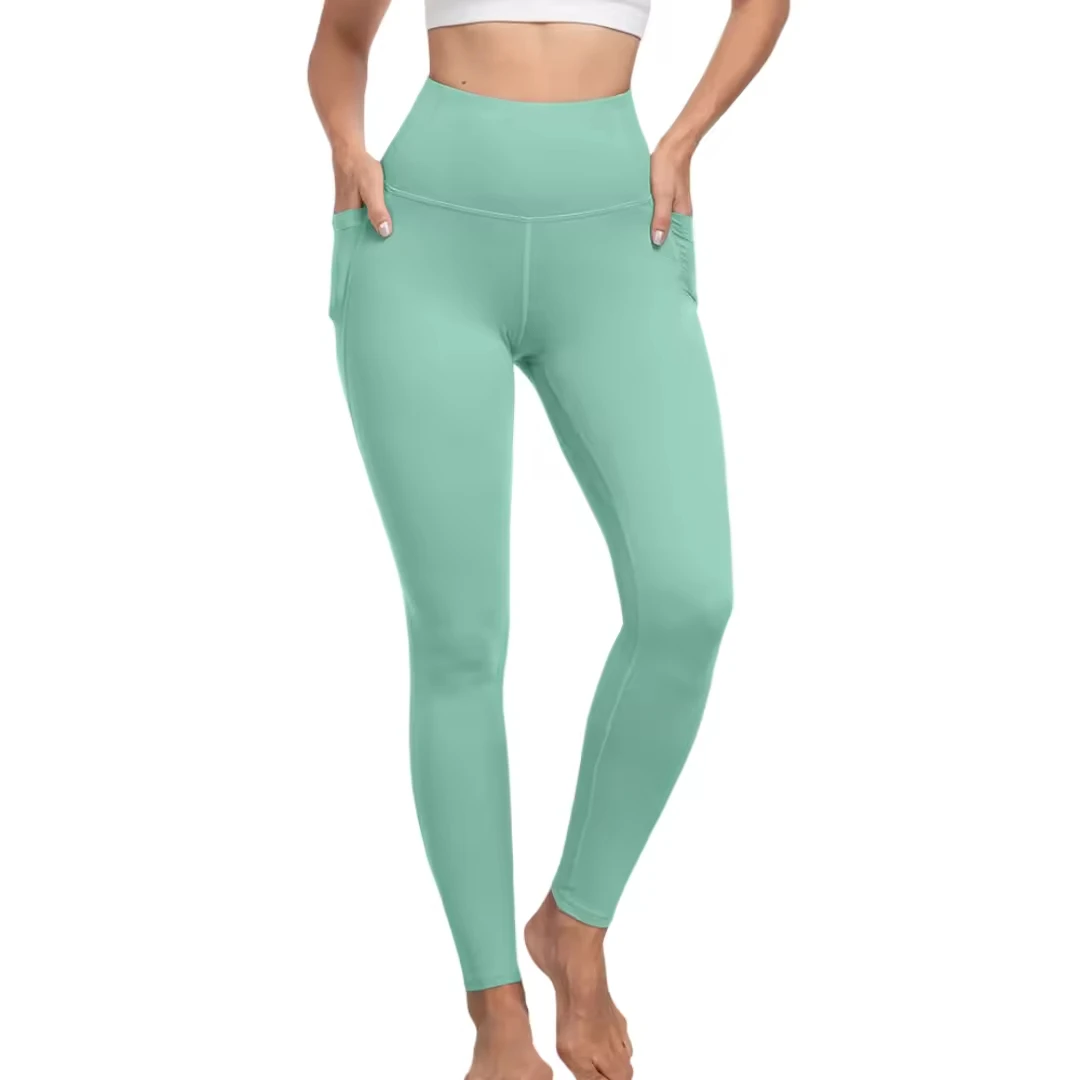 Mid Waist Vintage Velour Sport Pants Workout Leggings Women Fitness Gym Seamless Yoga