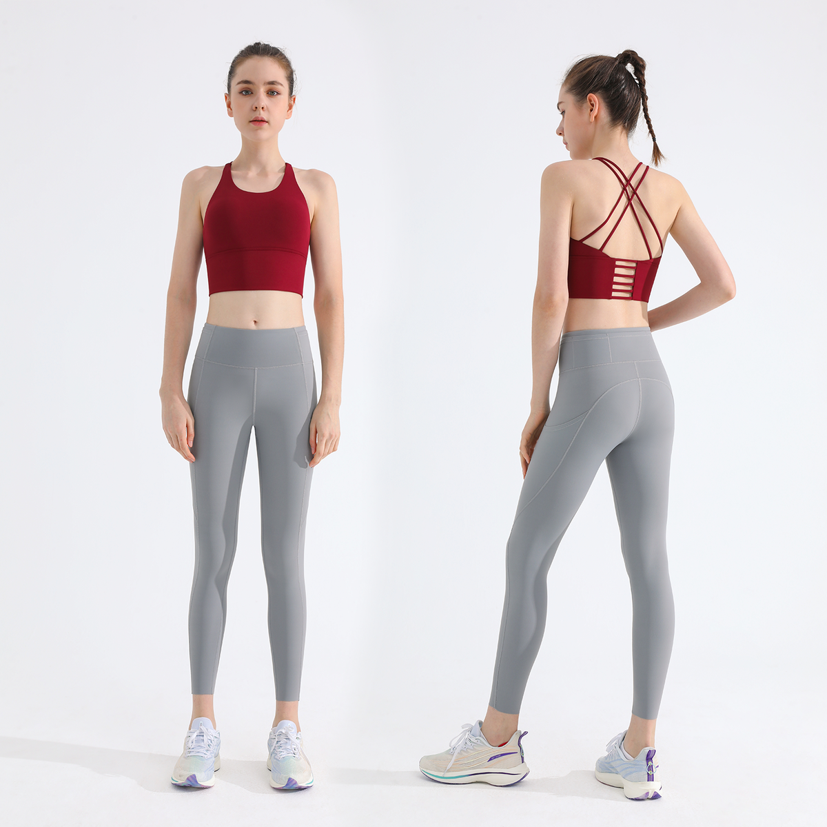 Women Cross Back Sports Bra Lightweight Workout Top Fitness Running Yoga Gym Activewear Daily Support Wear