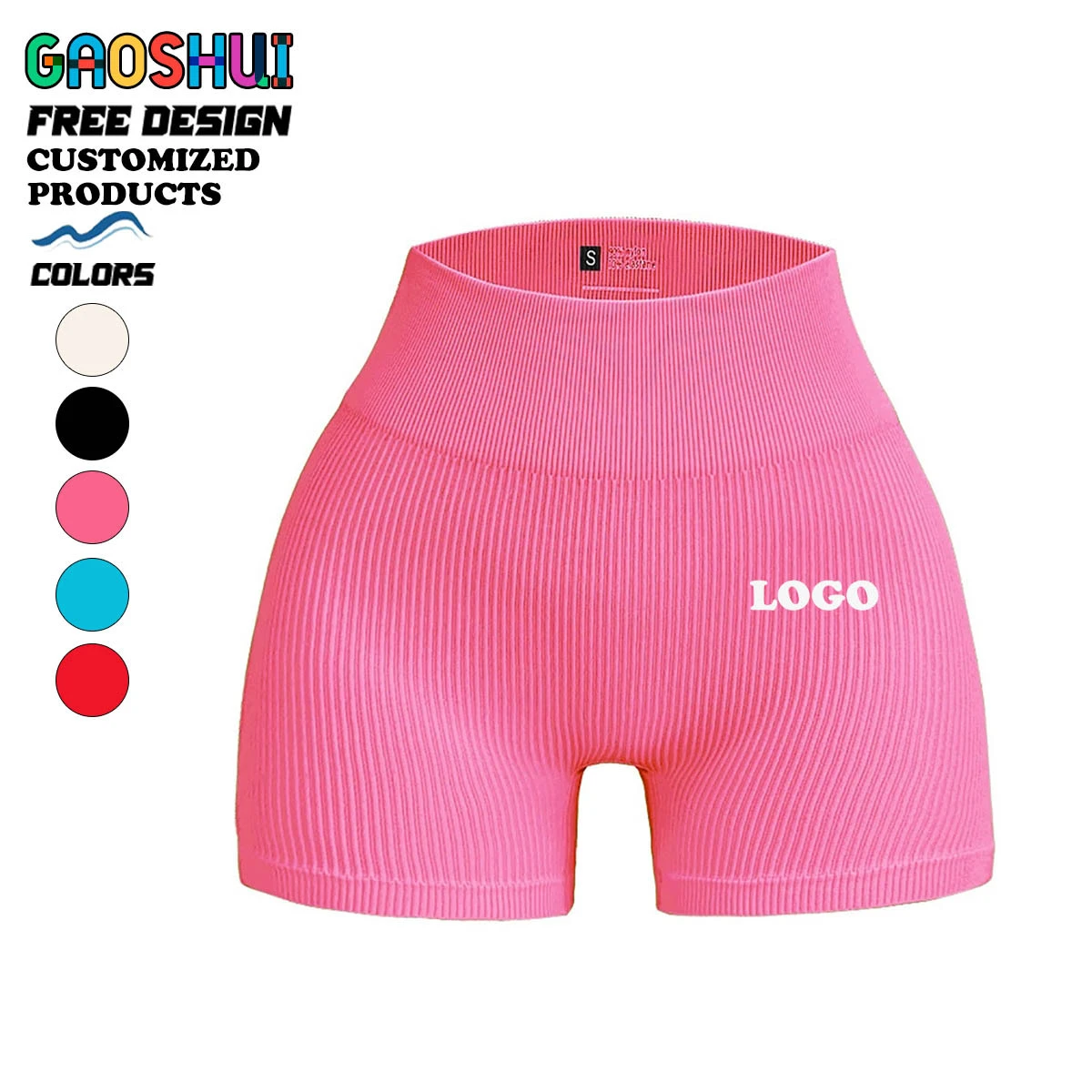 Women's High-Waisted Skinny Fit Yoga Shorts Cycling Pants Tummy Control Hip-Lifting Solid Sporty Nylon Spandex Elastic Waist