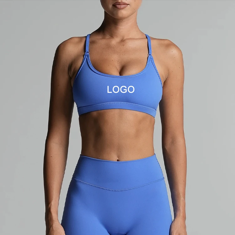 OEM Custom Logo Women's Adjustable Sports Bra Light-Medium Support Y Shape Back Gym Fitness Bra for Women
