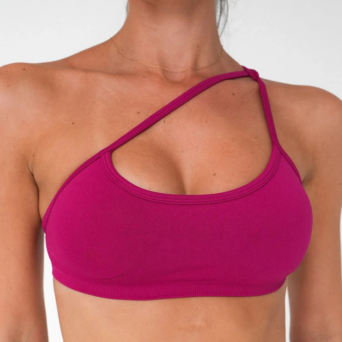 Seamless Adjustable Spaghetti Strap Sports Bra Wireless Padded Yoga Workout Crop Top Free Size for Spandex Gym Sportswear