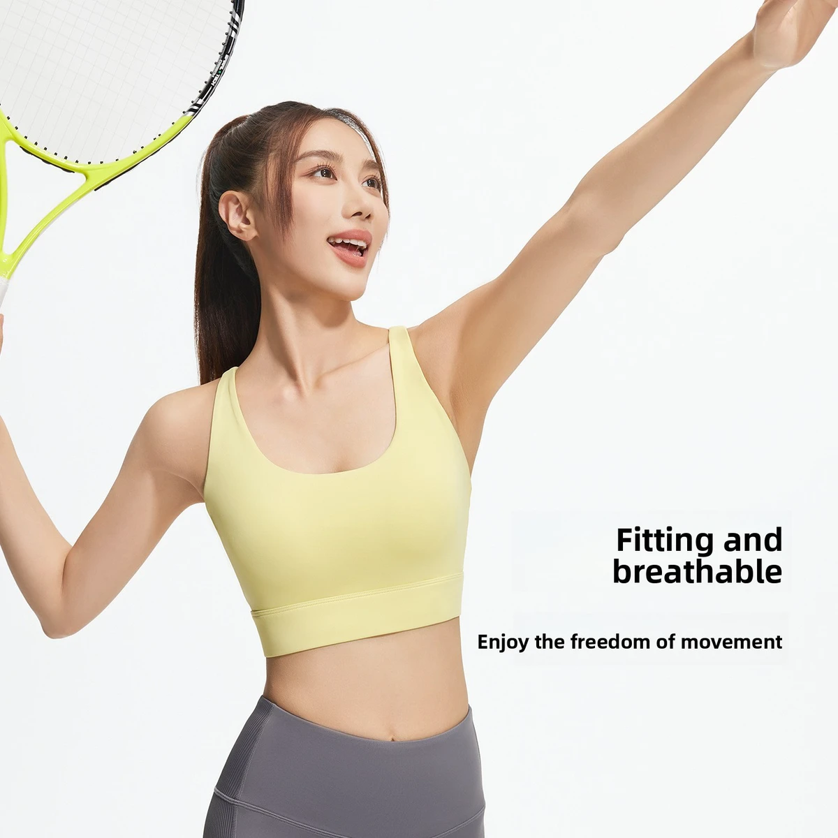 New Cross-Back Seamless Sports Bra Backless High Support Shock-Absorbing Push-Up Fitness Activewear