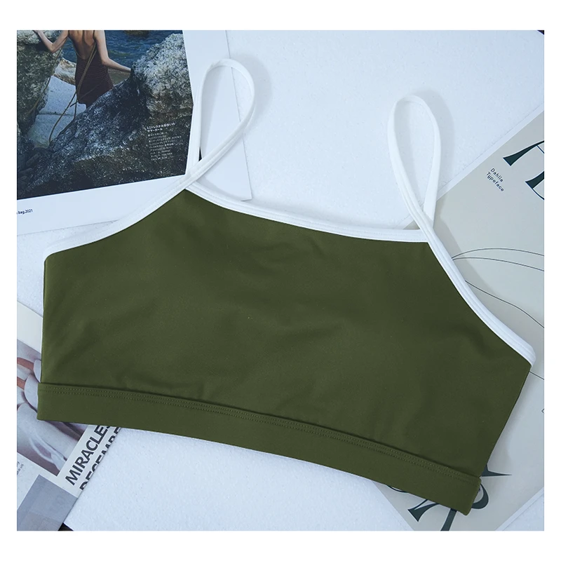 Moisture Wicking Skin Friendly High Elasticity Sexy U-neck Suspender Women's Yoga Sports Bra Gym Sports Bra