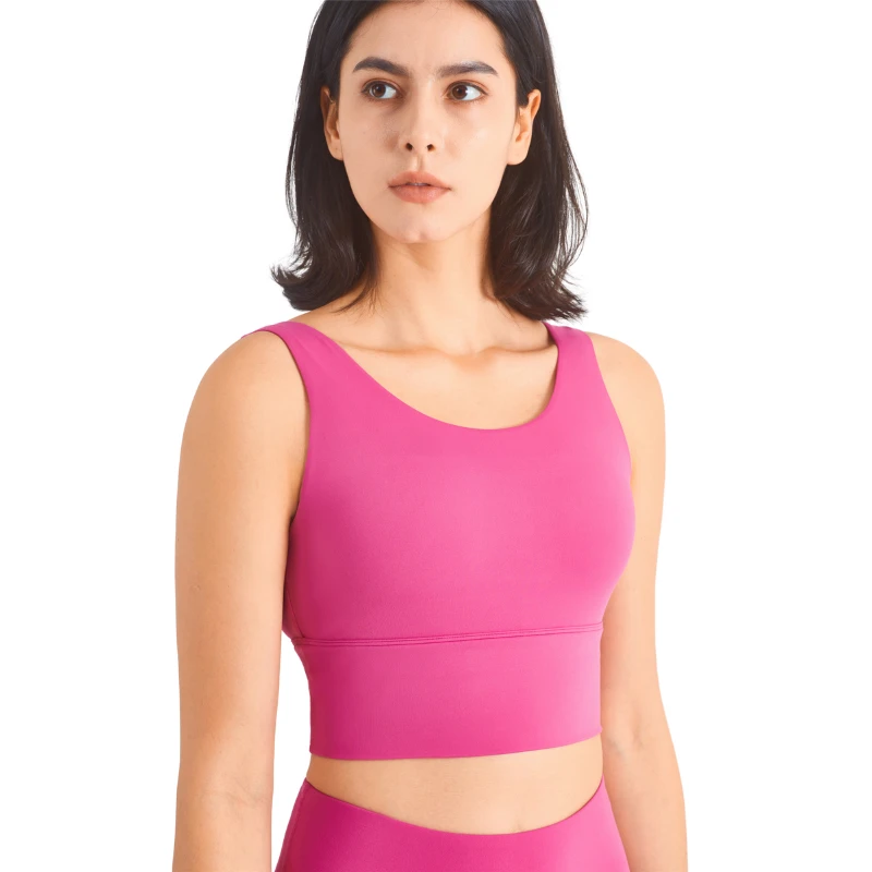 Women's Sexy Yoga Bra With Removable Pad U-Neck & Strappy Design Quick Dry Sport Bra Gym Pilates Yoga Workouts Shorts