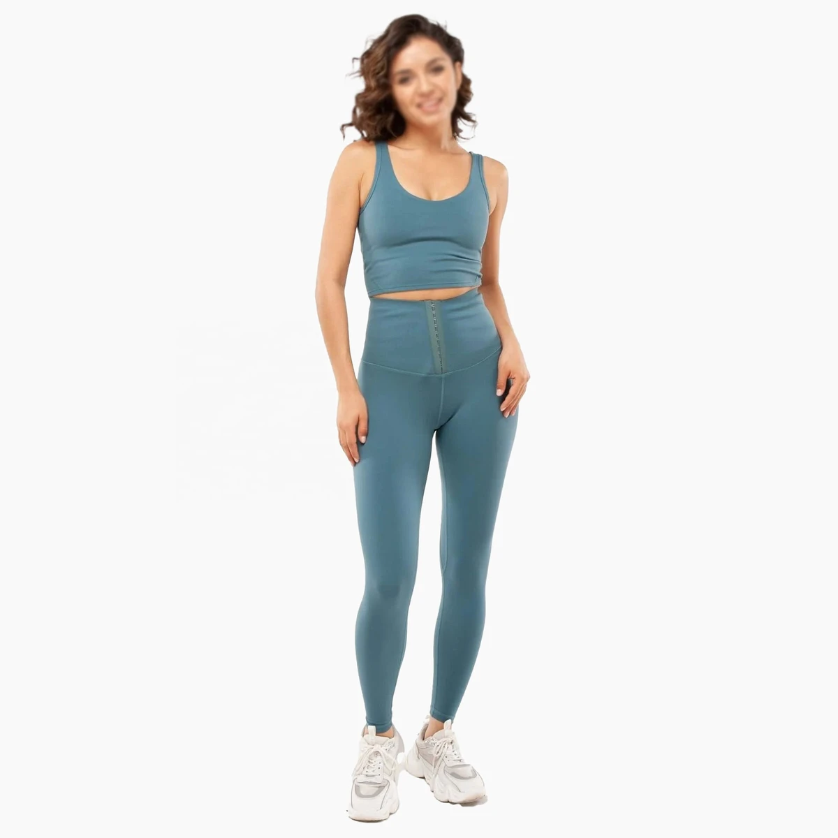 New Women's Two-Piece Yoga Set Bra Breathable Quick-Dry Lightweight Shorts Seamless Solid Design Fitness Sports Elastic Waist
