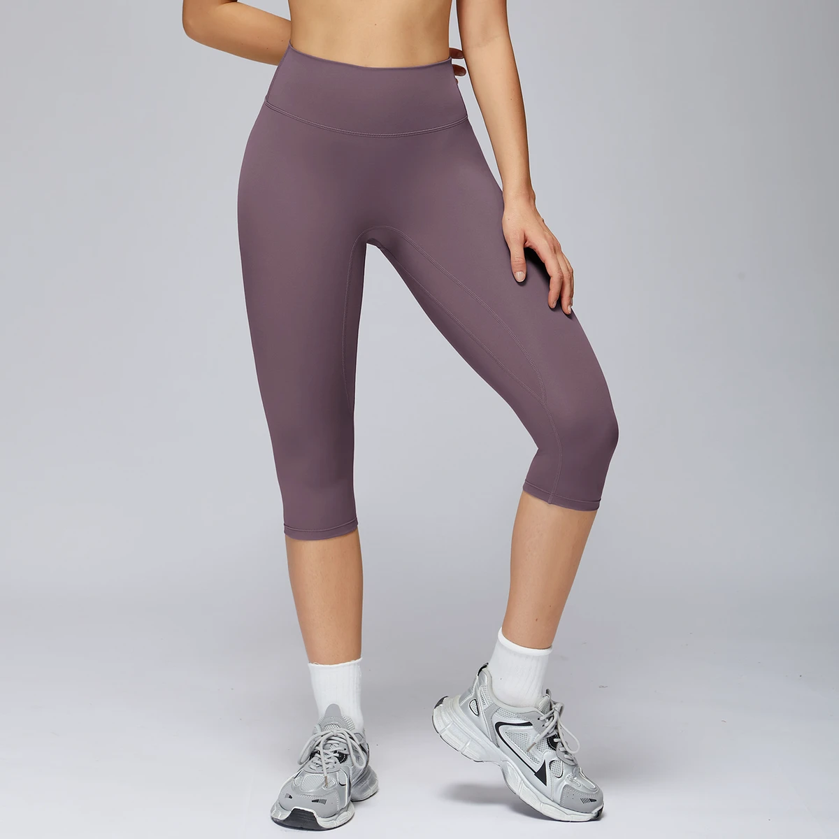 New Yoga Calf-Length Pants High Waist Quick-drying Tight Slimming Spandex/Nylon Wrinkle-resistant Running for Women