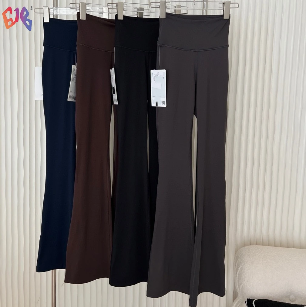 Under Lulv Custom Flared Fitness Pants High Waist Yoga Leggings with Hip Lift Slimming Features Naked Feel Long Sports Pants