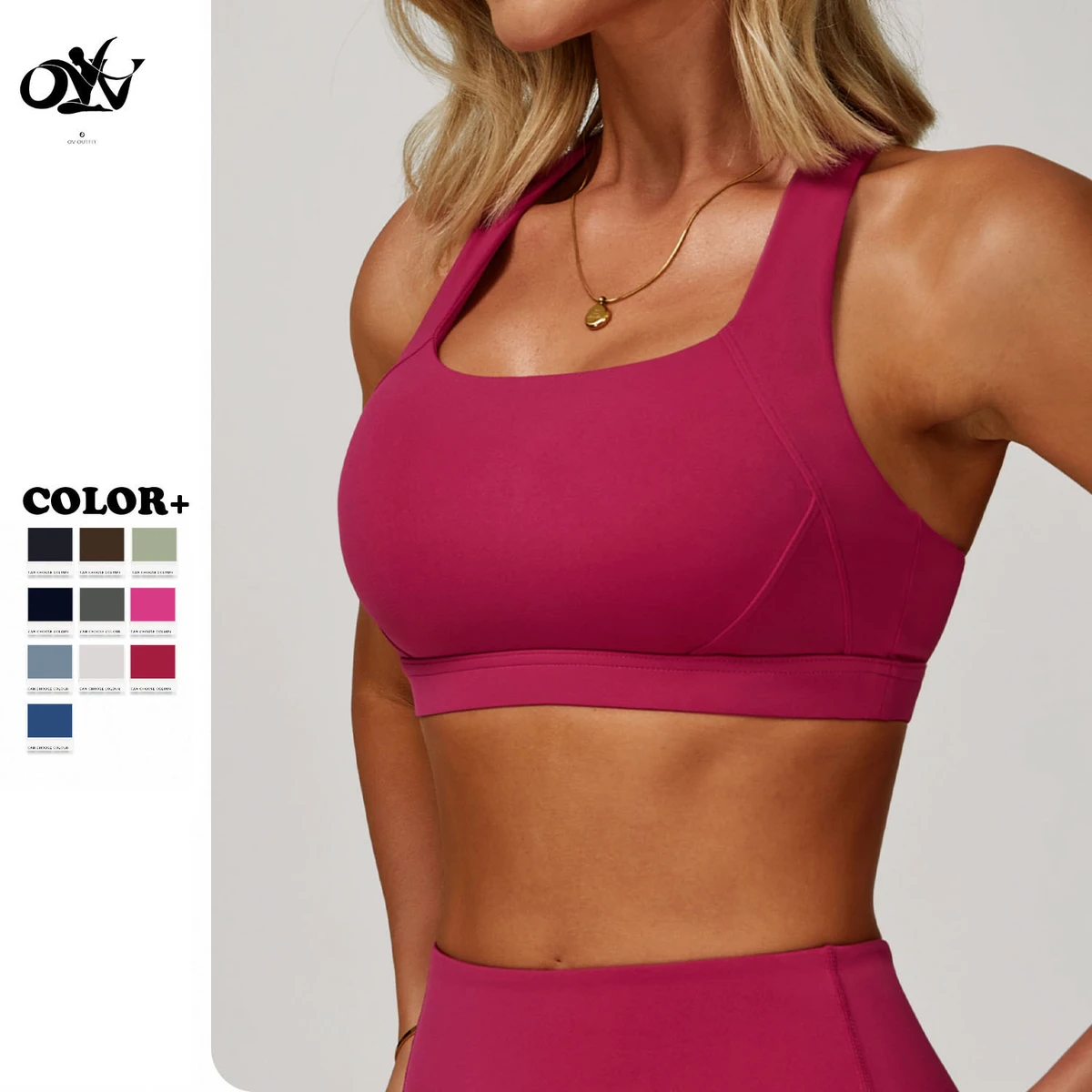 Soft Comfortable Tight High Impact Sports Bra High Strength Shock Absorption Women's Sports Bra Wholesale Breathable Gym Vest