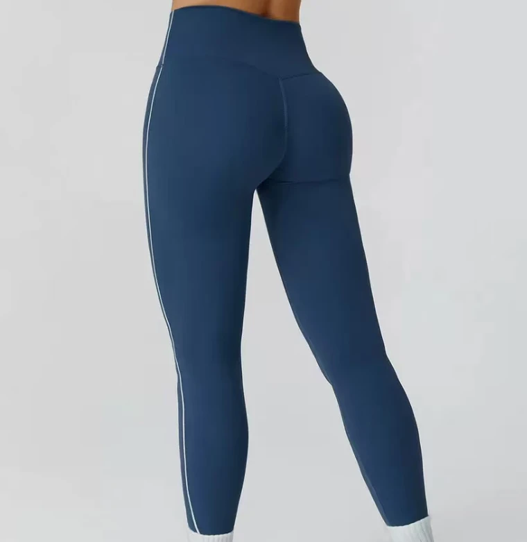 Custom Logo Sportswear Women's High Waist Yoga Pants Gym Workout Tight Butt Lift Yoga Leggings