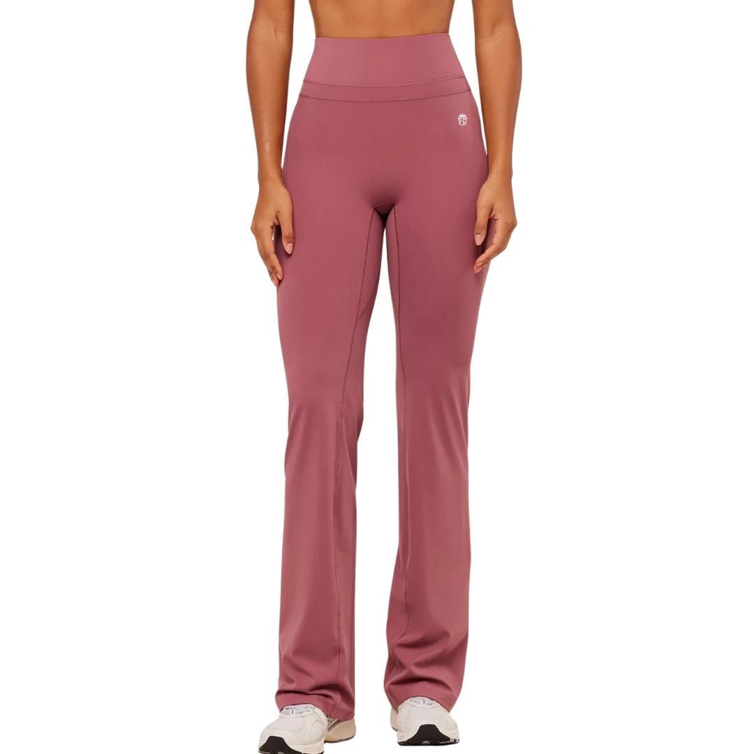 High Waisted Custom Flare Yoga Pant Women Bootcut Gym Leggings Wide Leg Workout Tights Soft Tummy Control Pants Sportswear