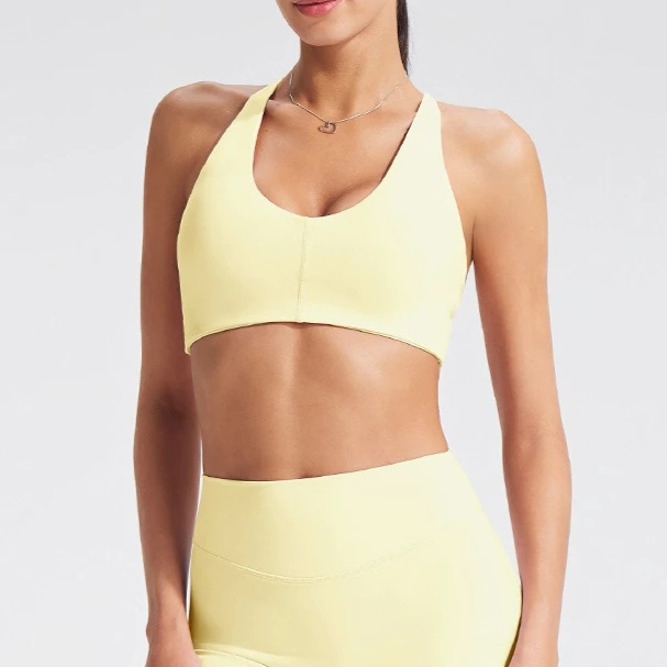 High Impact Sports Bra for Women Halter V Neck Racerback Cross Back Multi-Styles Moisture-Wicking Yoga Bra Gym Vest