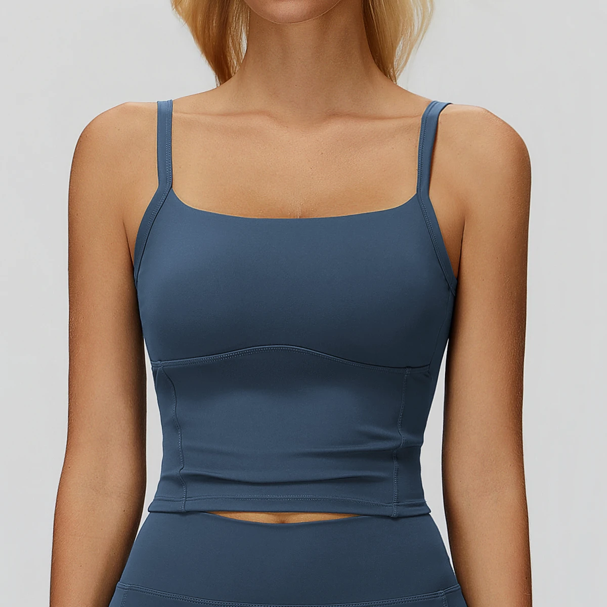 Wholesale Brushed Yoga Vest Beautiful Back Shoulder Strap Fitness Yoga Vest Outdoor Running Sports Bra for Women