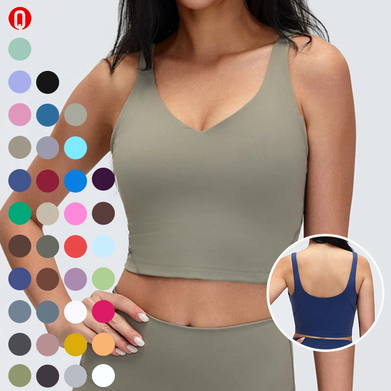 New Arrival Women U Back Yoga Wear Sports Top High Impact Gym Workout Running Sports Bra with Removable Cups Yoga Running Bras
