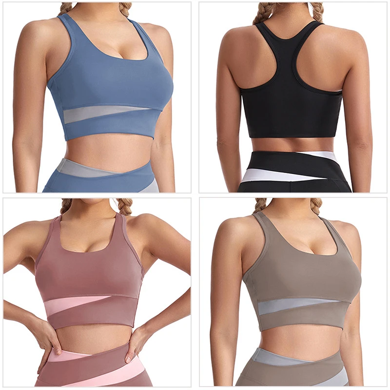 Summer Women's Breathable Lightweight Floral Anti-Shock Shaping Fitness Customized Back Support Sports Bra Underwire Shoulder