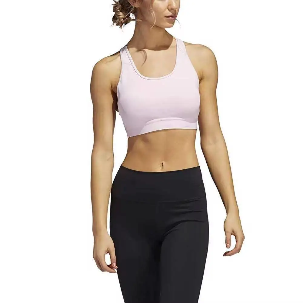Premium Quality Women's High Quality Breathable Sports Bra Custom Logo (Front High Support Strapless U-NECK for Running