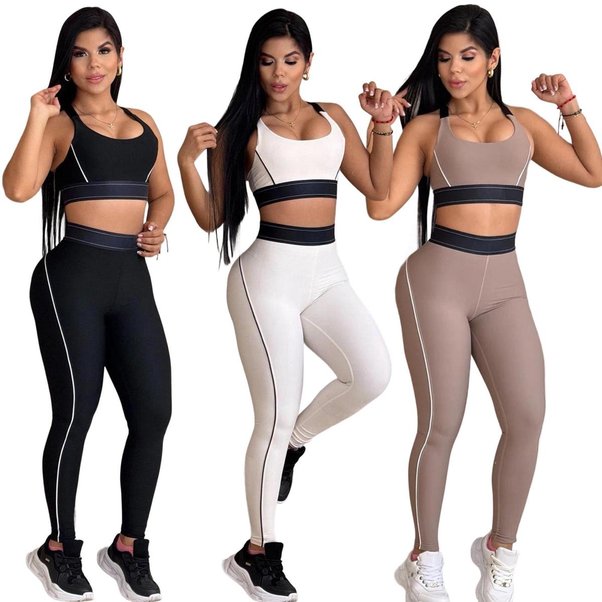 J5110 Women's Summer Sports Suit New Yogastretch Push-up Vest High Waist Hip Lifting Abdomen Tinting Plus Size Breathable