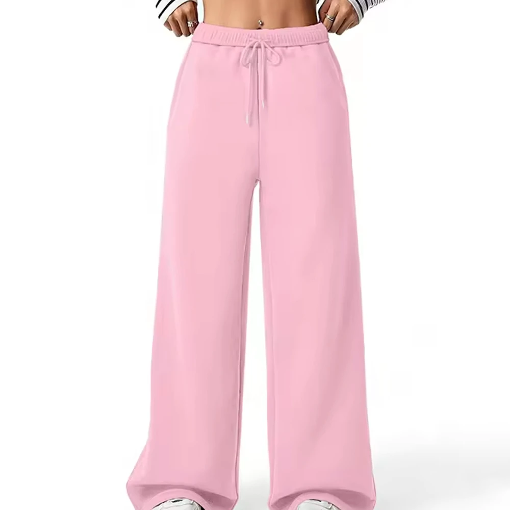 Custom Lace Vintage Winter Fleece Skinny Pants Women Mid Rise Flare Retro Style Casual Streetwear Breathable Travel Daily Wear