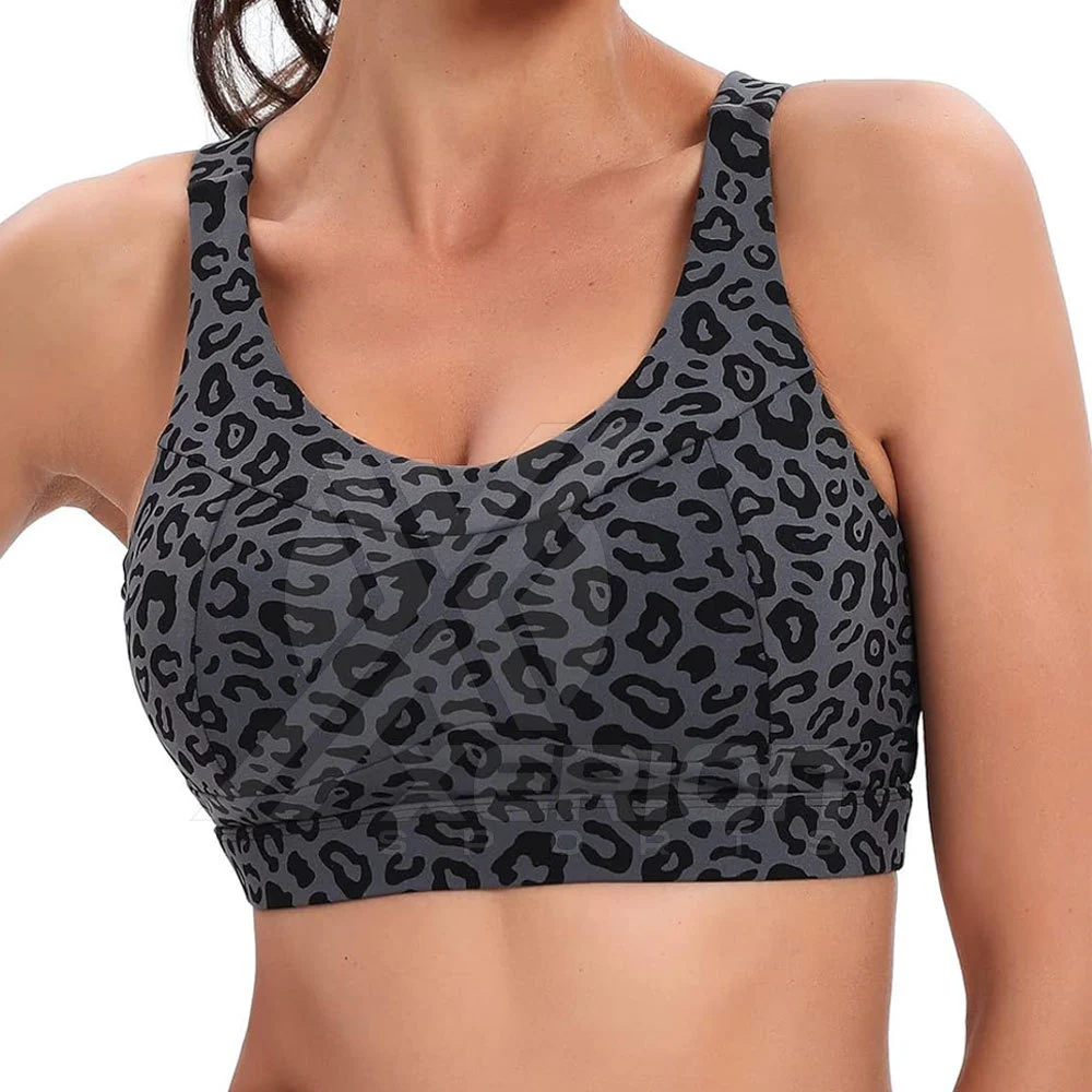 Made In Pakistan Women Sports Bra Active Wear Women Sports Bra Customized Printing Sports Bra