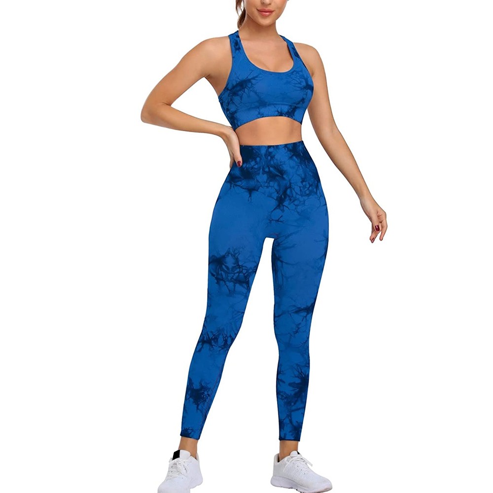High Quality Two-Piece Women's Sportswear Breathable Seamless Yoga Set with Logo Private Label Solid Color Leggings in XXL Size