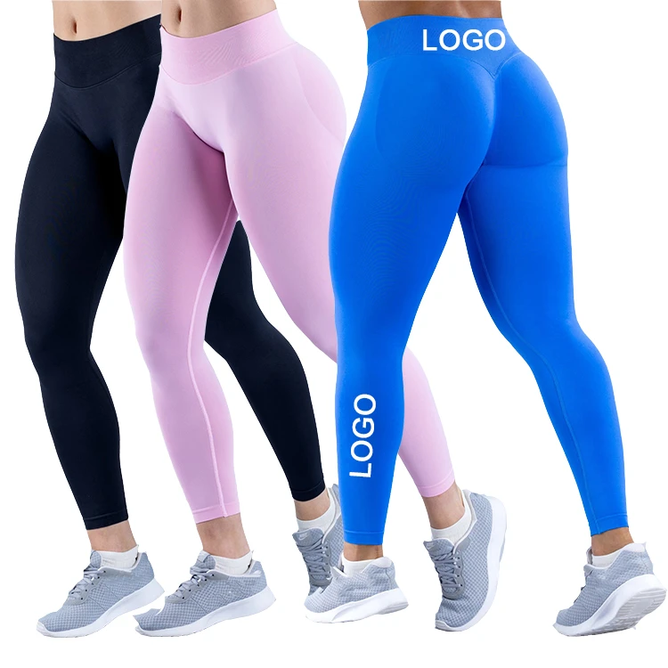 Janya Wholesale Women's Sports Clothing High Waist Gym Fitness Pants Seamless Yoga Leggings with Scrunch Butt Workout Design