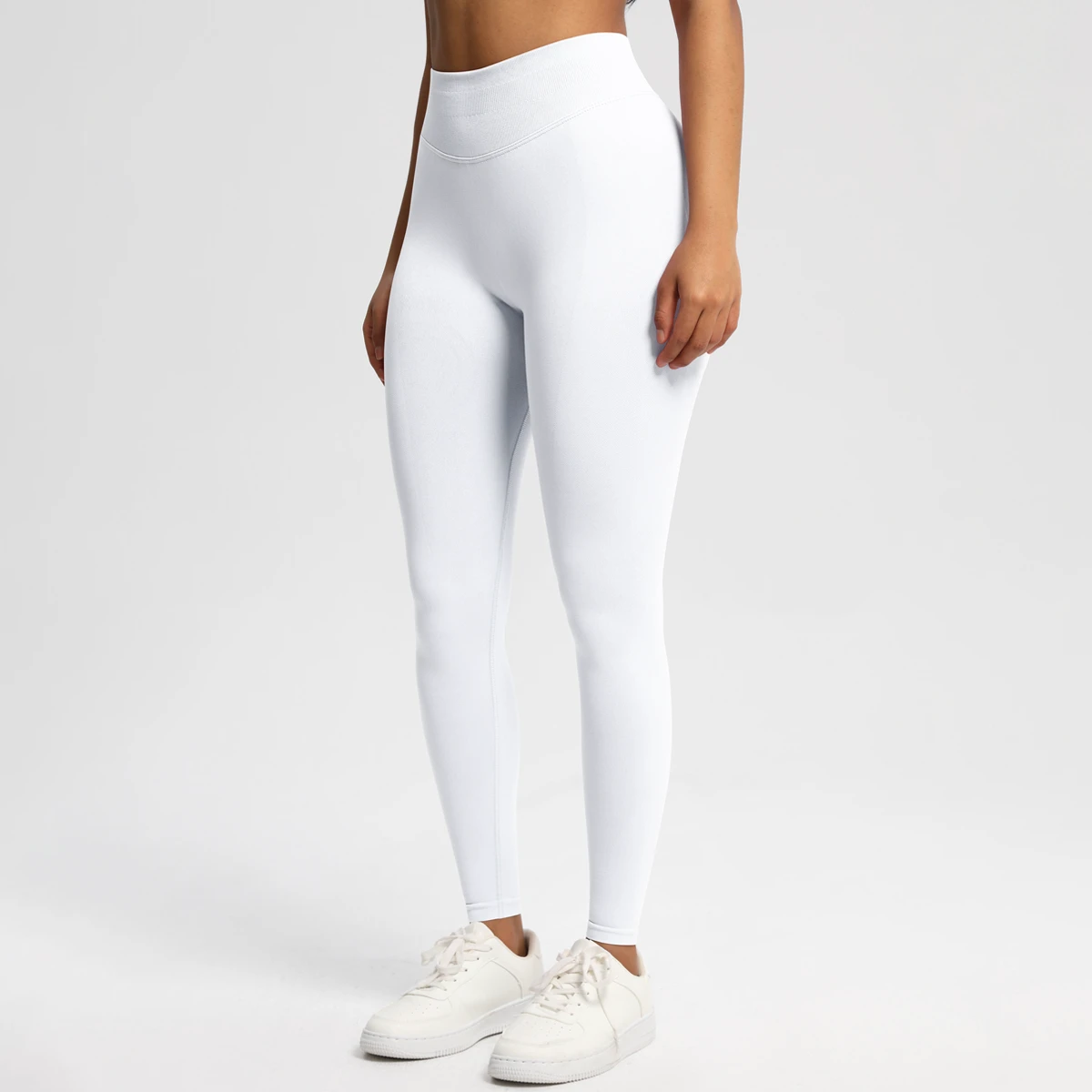 High Waisted Butt Lift Yoga Pants Four-Way Stretch Breathable Quick Dry Gym Workout Tight Fitness Apparel Solid Yoga Leggings